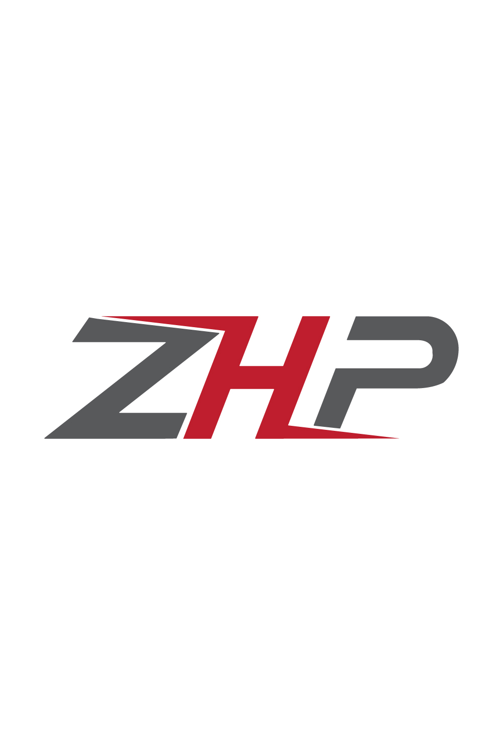 Initials ZHP letters logo design vector images ZHP logo design black and red color best icon PHZ logo design monogram best company identity pinterest preview image.