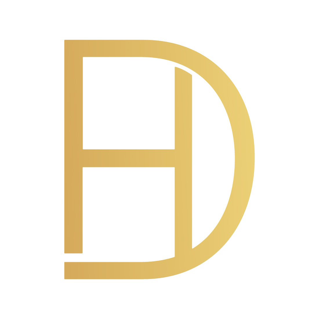 Luxury HD letters logo design vector images HD logo design golden color best icon DH logo design monogram best company identity preview image.