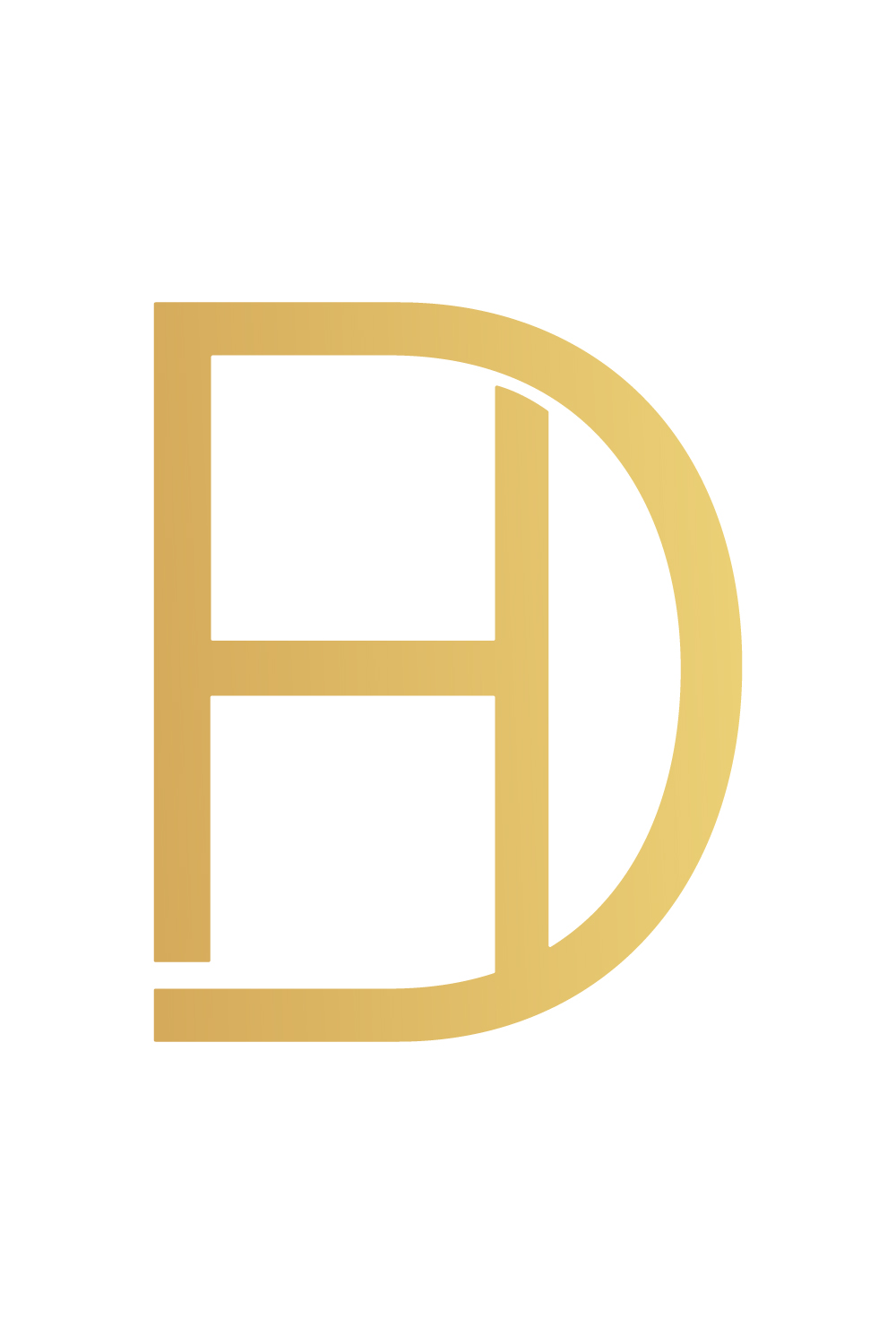 Luxury HD letters logo design vector images HD logo design golden color best icon DH logo design monogram best company identity pinterest preview image.