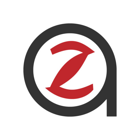 Initials QZ letters logo design vector icon ZQ logo design red and black color images QZ logo template icon Premium vector illustration cover image.