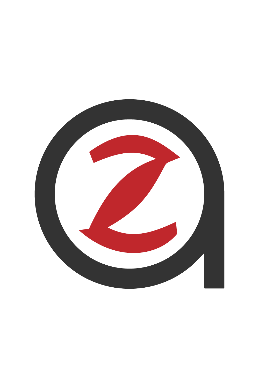 Initials QZ letters logo design vector icon ZQ logo design red and black color images QZ logo template icon Premium vector illustration pinterest preview image.