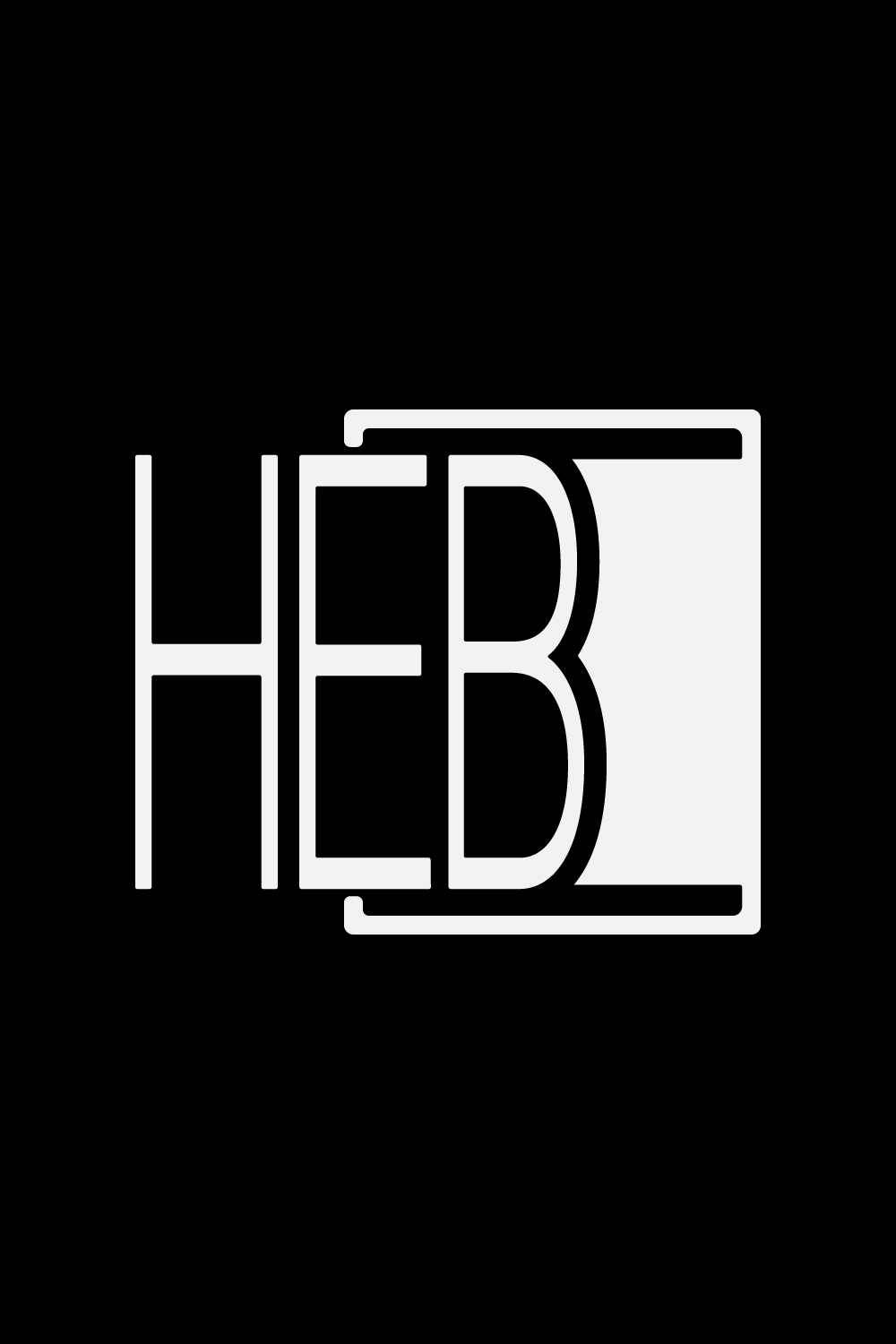 Initials HBE letters logo design Professional Simple , monogram, door, vector template icon BEH logo design pinterest preview image.