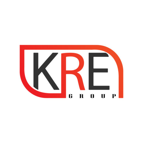 KRE logo design best company icon KRE letters logo vector icon, red and black color, template royalty cover image.