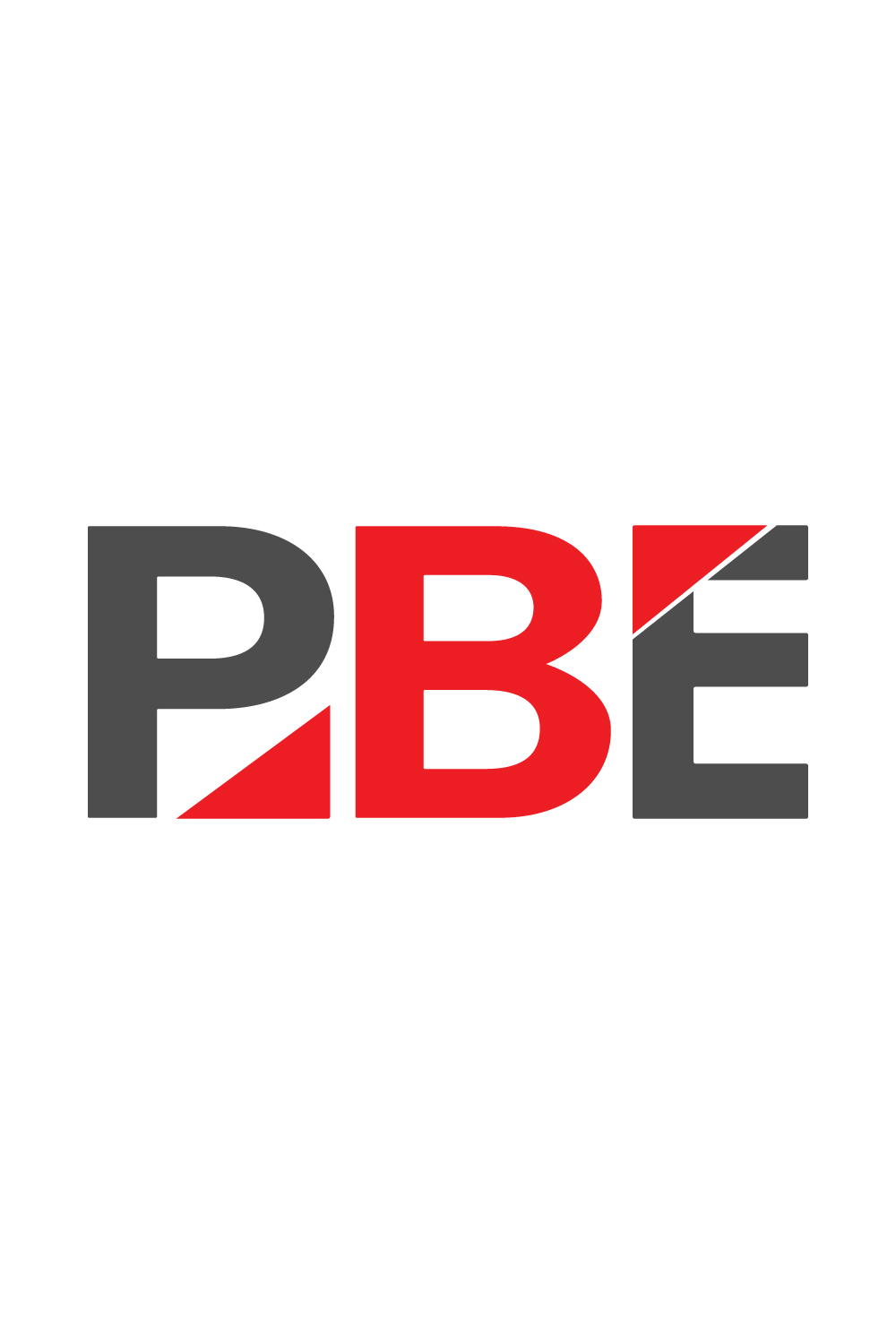 Professional PBE letters logo design vector images PBE logo design template design, Premium, vector, illustration pinterest preview image.