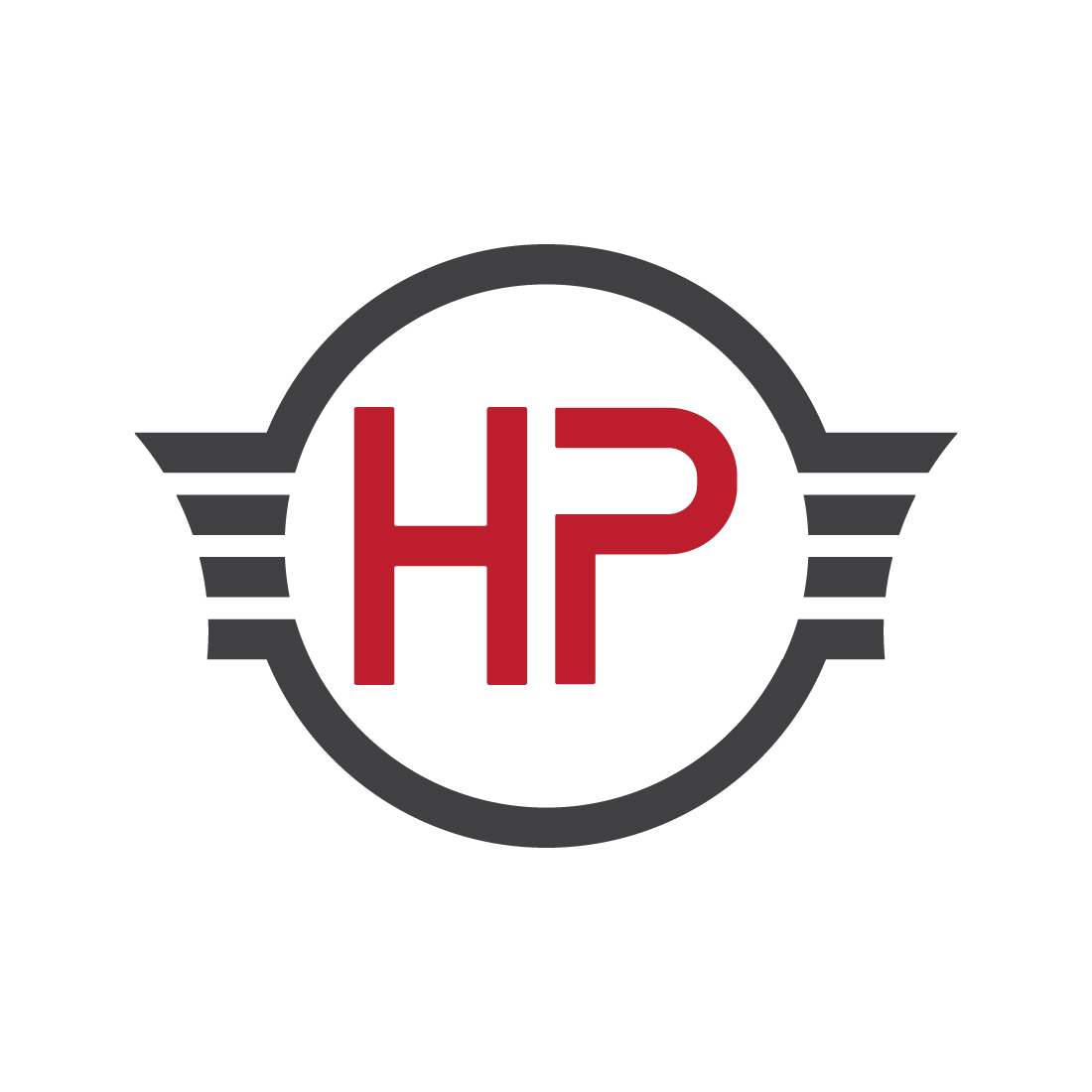 HP letters logo design vector images HP logo monogram best identity preview image.