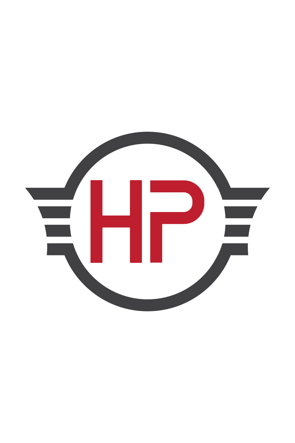 HP letters logo design vector images HP logo monogram best identity pinterest preview image.