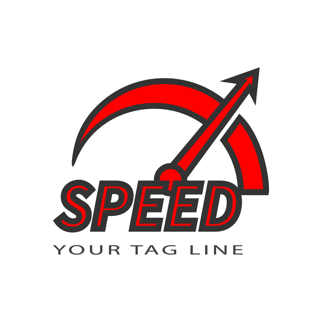 Professional HI speed logo design vector images Speed logo vector template arts Fast logo design monogram best identity, Meter logo design vector illustration preview image.