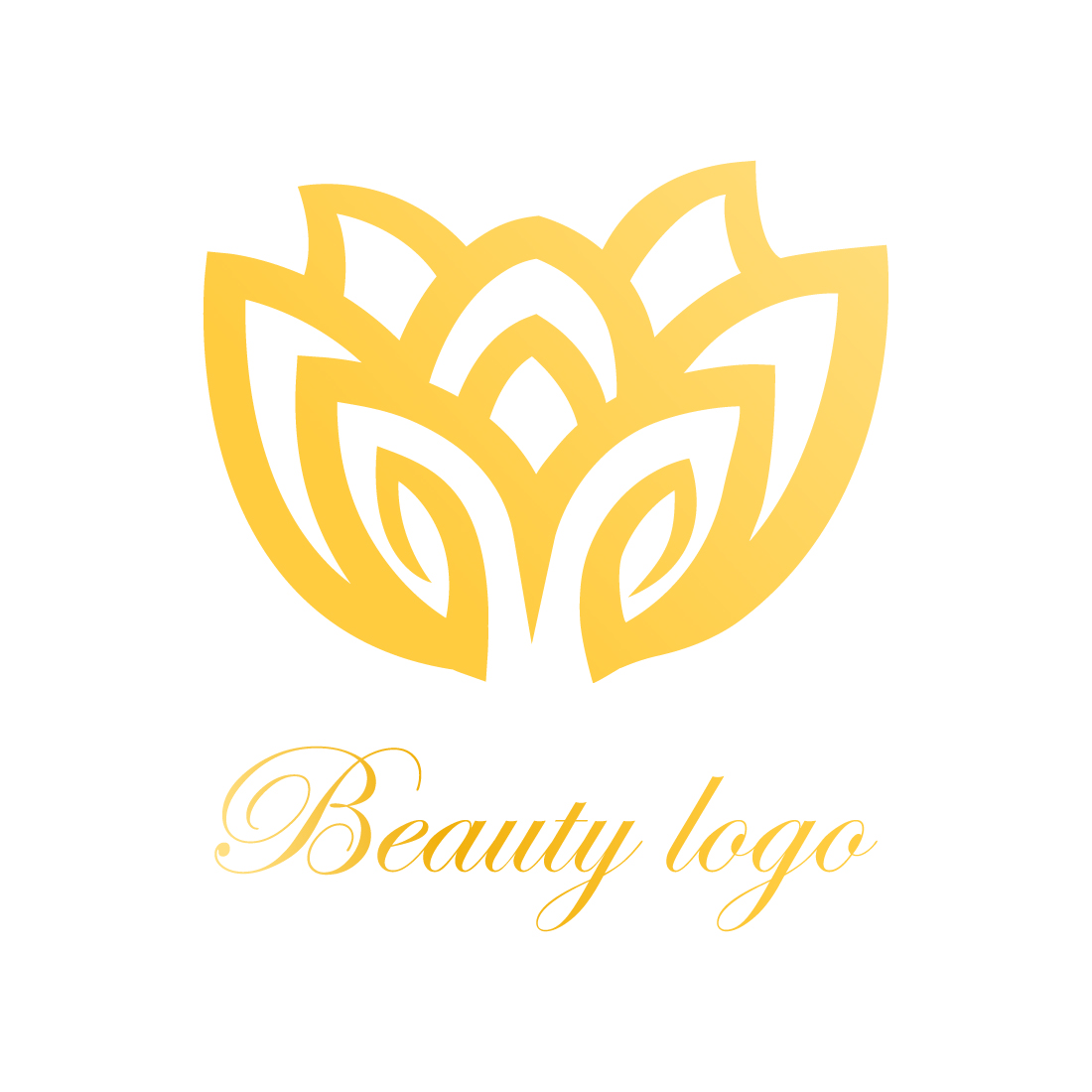 Beauty Flower logo design Marigold Flower logo design vector images Beautiful Lotas logo and Water lily icon template illustration preview image.