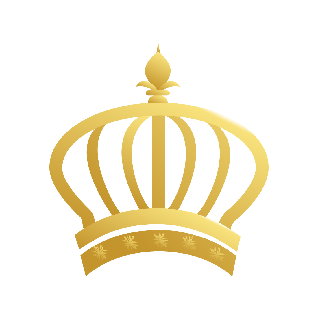 Luxury Crown logo design King Crown logo monogram template arts Crown logo golden color best business identity preview image.