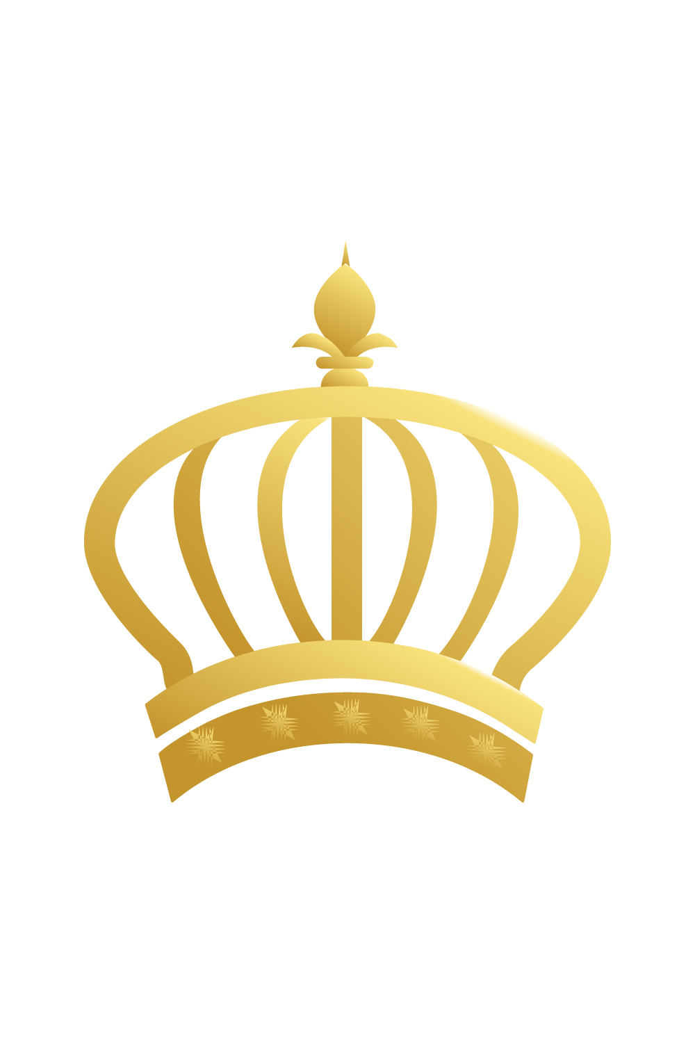 Luxury Crown logo design King Crown logo monogram template arts Crown logo golden color best business identity pinterest preview image.