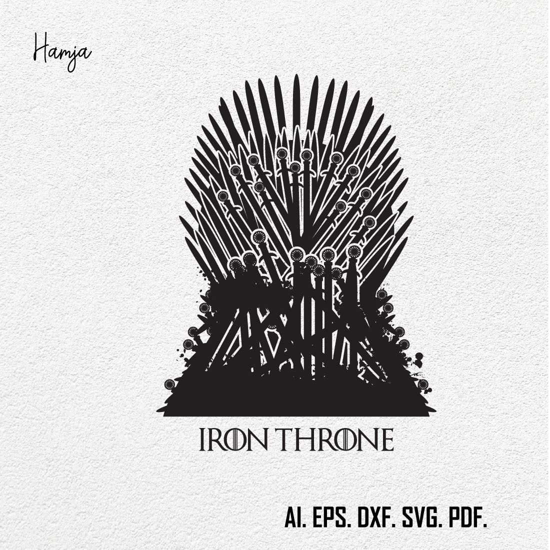 Iron Throne Vector design cover image.