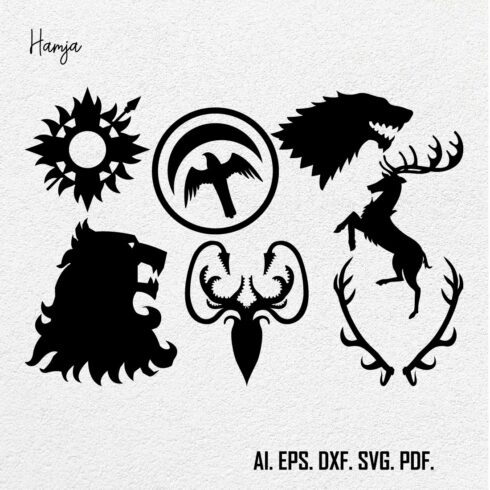 Game Of Thrones logo Svg Bundle, GOT Svg Design, Game Of Thrones Svg, Svg Png Dxf Eps Pdf, Digital Prints, Instant Download,Vector Logo Design! cover image.