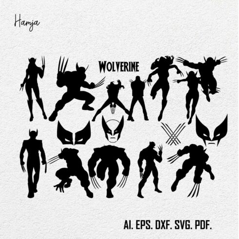 Wolverine svg, Wolverine, Baby Wolverine svg, Logan svg, Logan, X-Men, Wolverine silhouette, Superhero svg, Superhero, Hugh Jackman svg cover image.