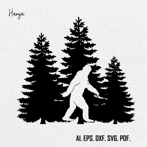 Bigfoot Svg, Bigfoot Sign, Sasquatch Svg, Big Foot Svg, Bigfoot Sticker, Camping Svg, Adventure Svg, Hunting Svg, Mountains Svg, Forest Svg cover image.