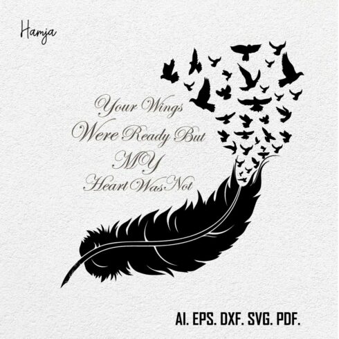 Feather Quotes SVG , Feathers Silhouette, Boho Svg, Feathers Bundle SVG, Feathers Clipart, Feathers Cut File, Instant Download cover image.