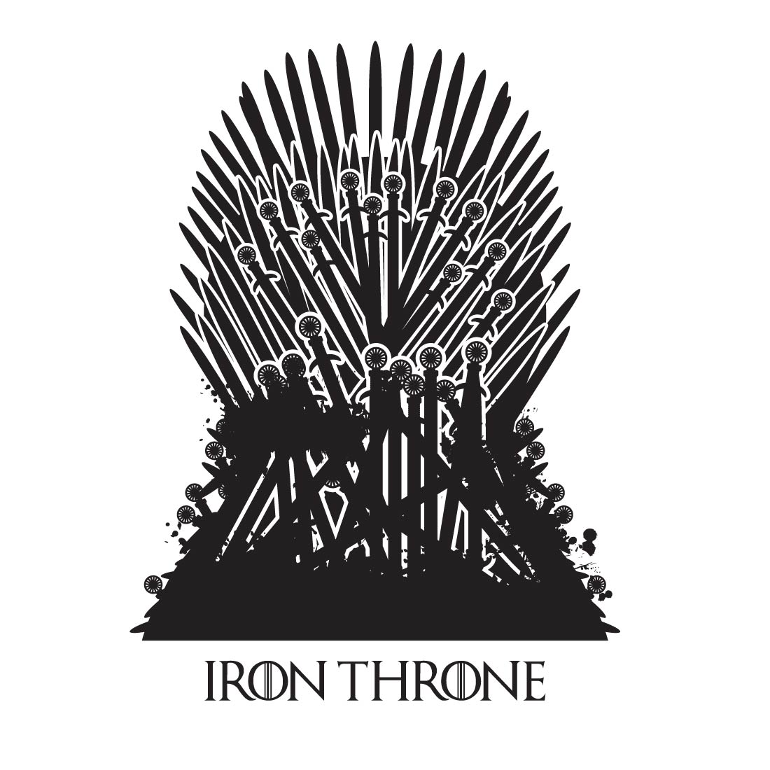 Iron Throne Vector design preview image.