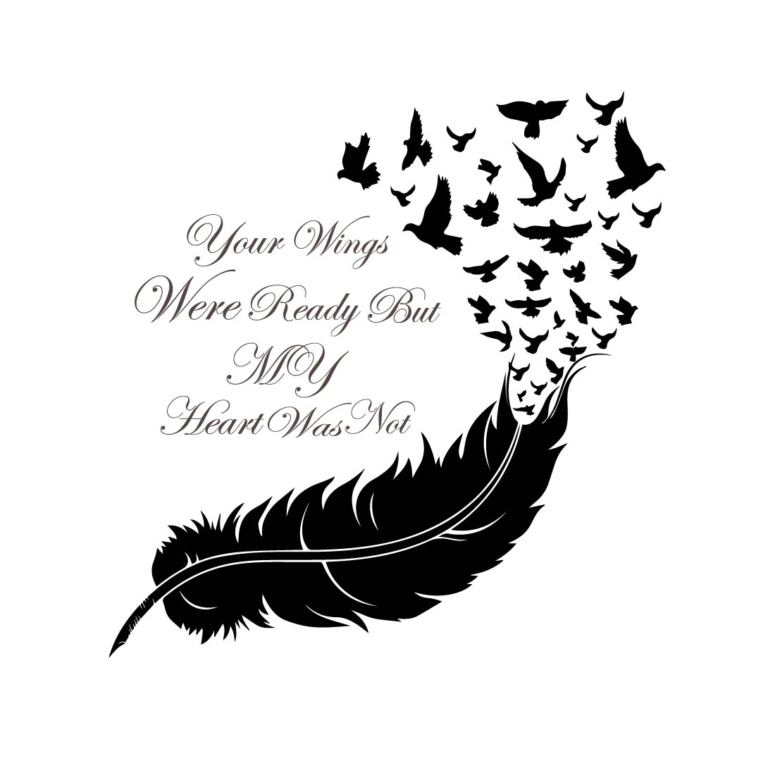 Feather Quotes SVG , Feathers Silhouette, Boho Svg, Feathers Bundle SVG, Feathers Clipart, Feathers Cut File, Instant Download preview image.