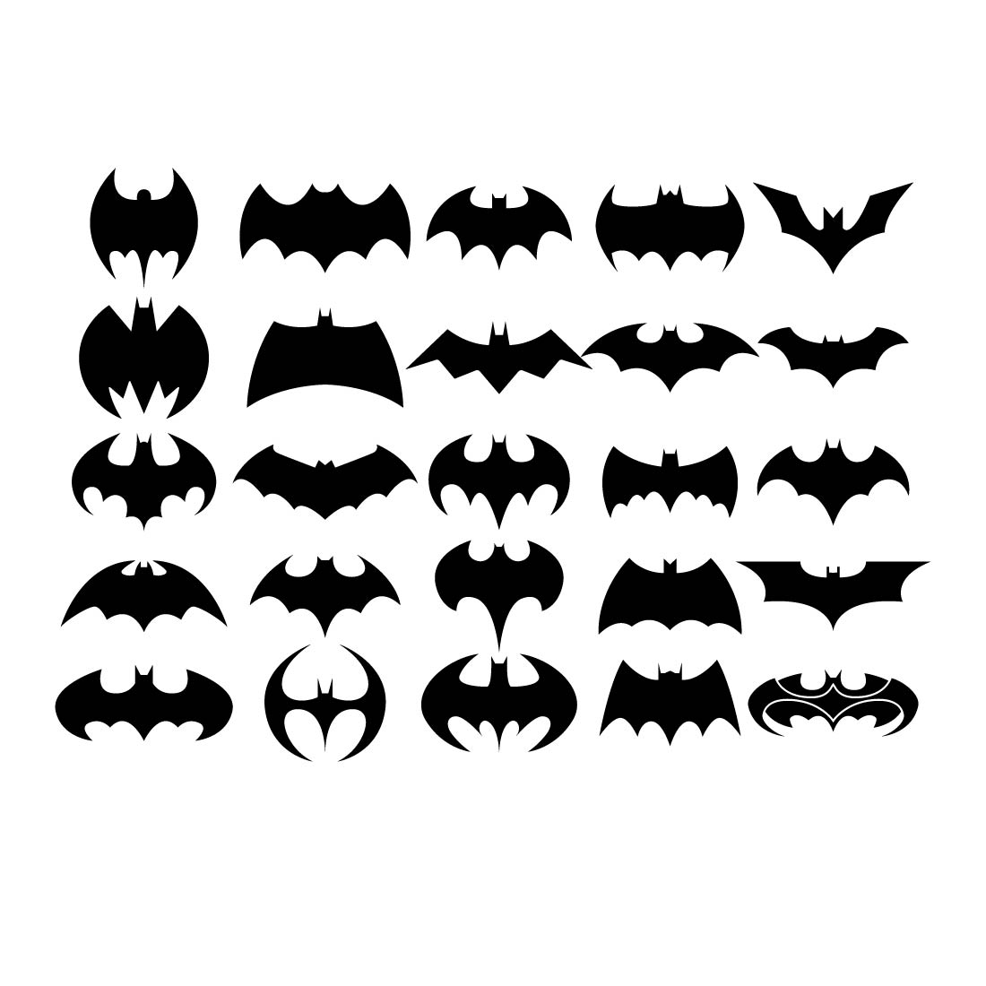 Batman Bundle SVG, Batman Svg, Batman Cricut, Superman Cut, Batman Vector, Vinyl, Clipart, Bat bundle svg , bat logo , bat svg preview image.