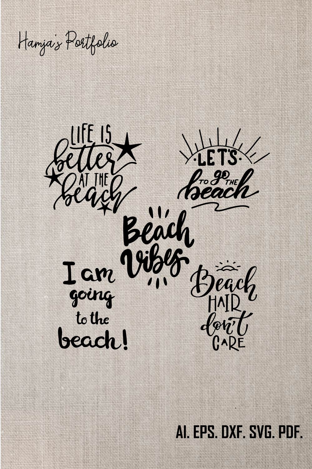 Summer SVG Bundle, Beach SVG, Beach Life SVG, Summer shirt svg, Beach shirt svg, Beach Babe svg, Summer Quote, Cricut Cut Files, Silhouette pinterest preview image.