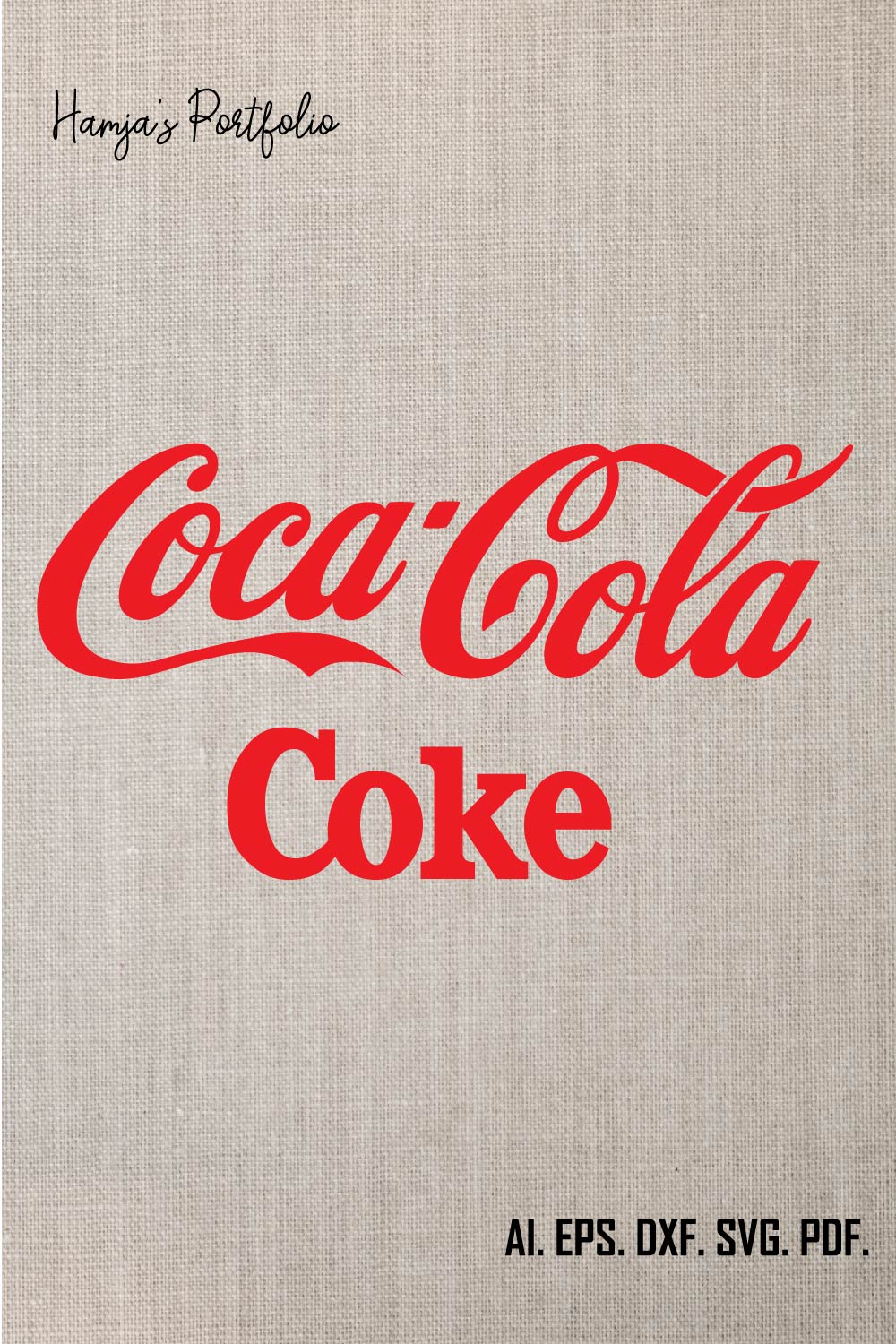 Coca-Cola vector Logo, Coca-Cola Logo svg , Coca-Cola Logo bundle ,Coke Logo , Coke Logo svg dxf, eps, pinterest preview image.