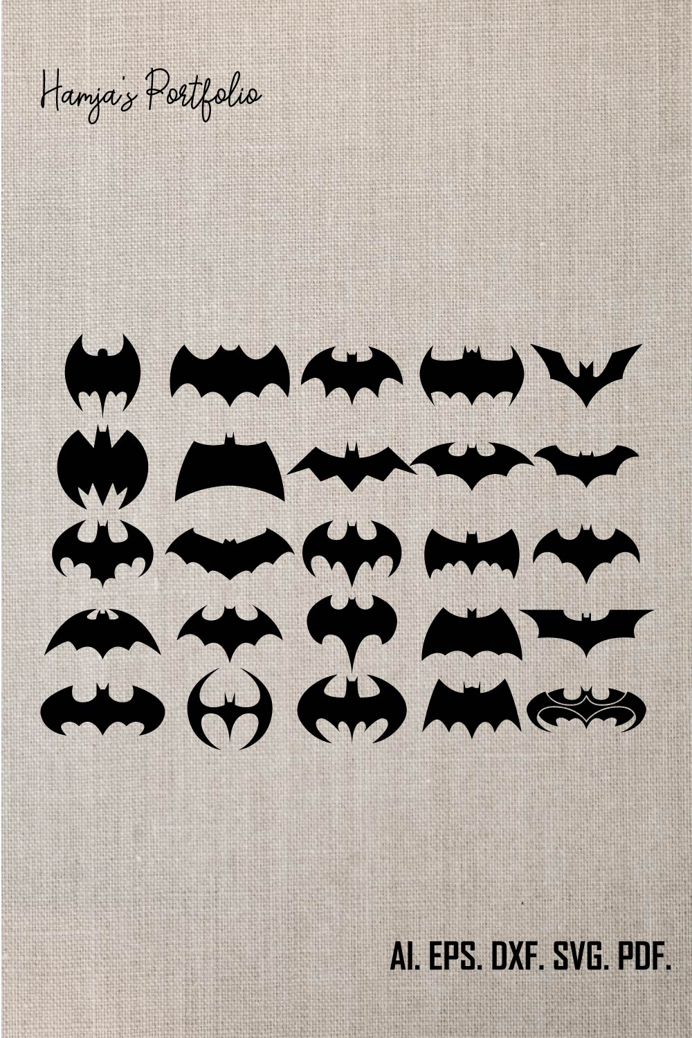 Batman Bundle SVG, Batman Svg, Batman Cricut, Superman Cut, Batman Vector, Vinyl, Clipart, Bat bundle svg , bat logo , bat svg pinterest preview image.