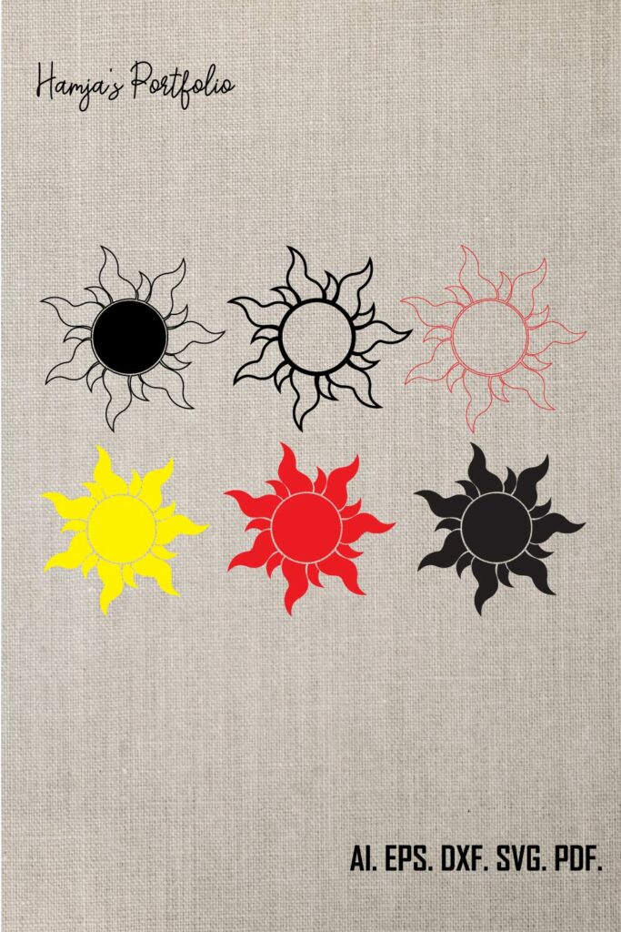 Tangled Sun svg, Sun svg , Sunrise svg , Sun svg for Cricut , Sunrise ...