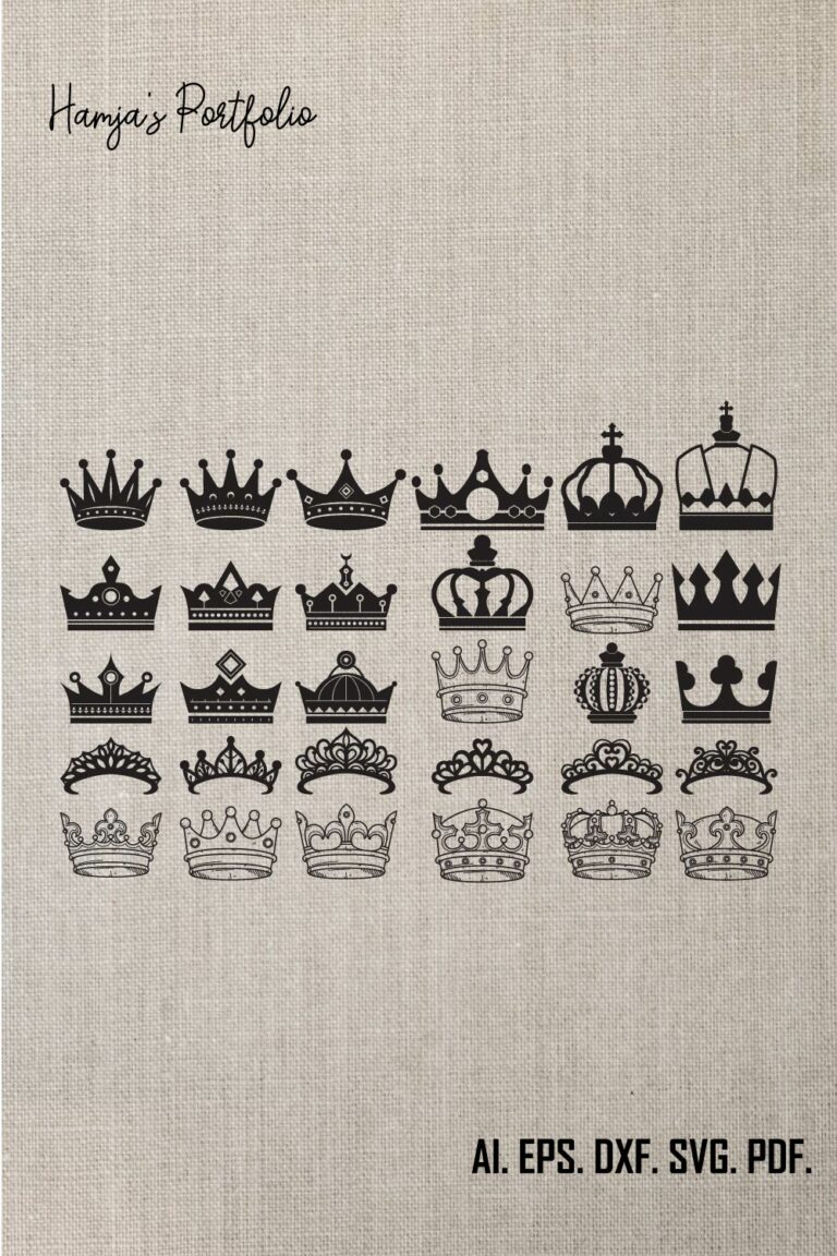 Royal Crown SVG File, King Crown SVG, Queen Crown SVG, Princess Tiara ...