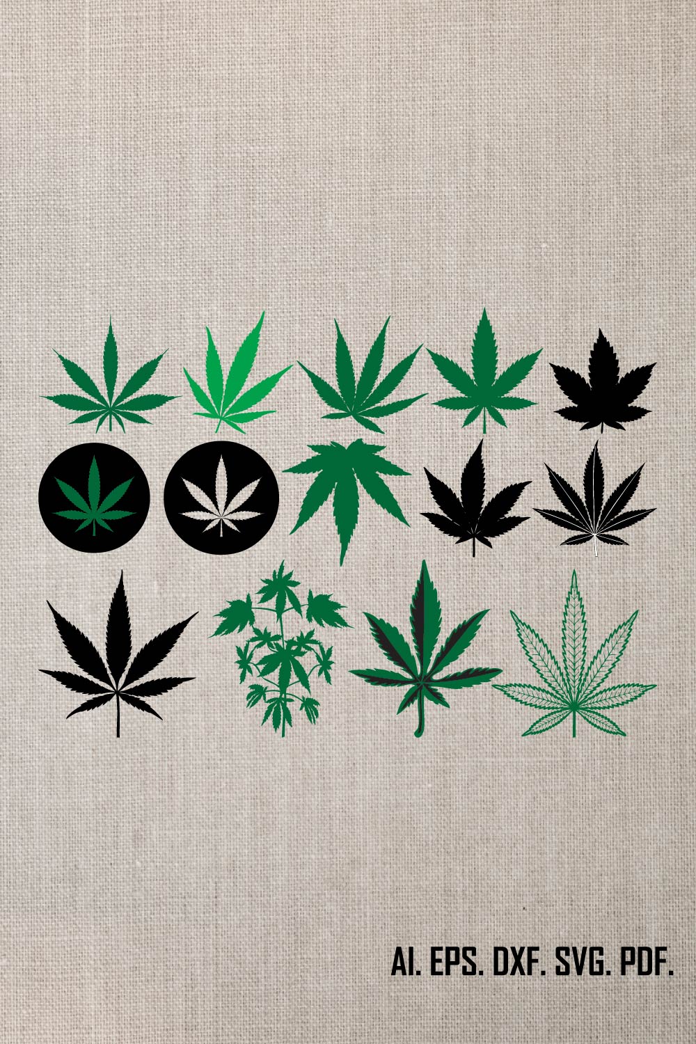 Weed SVG Bundle,Stoner Svg Bundle, Marijuana Svg, Weed Quotes Svg, Smoking Svg,Vector, Svg For Cricut, Layered Files, Instant,weed png eps pinterest preview image.