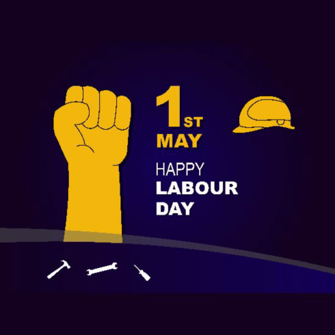 Happy International Labour day happy international workers day labor day and may day celebration design 1st May vector illustration 4000x3000px cover image.