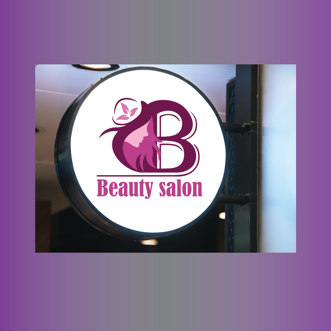 Beauty salon logo templates/Unique and creative beauty parlor logo templates/Pack of 2 spa logos preview image.