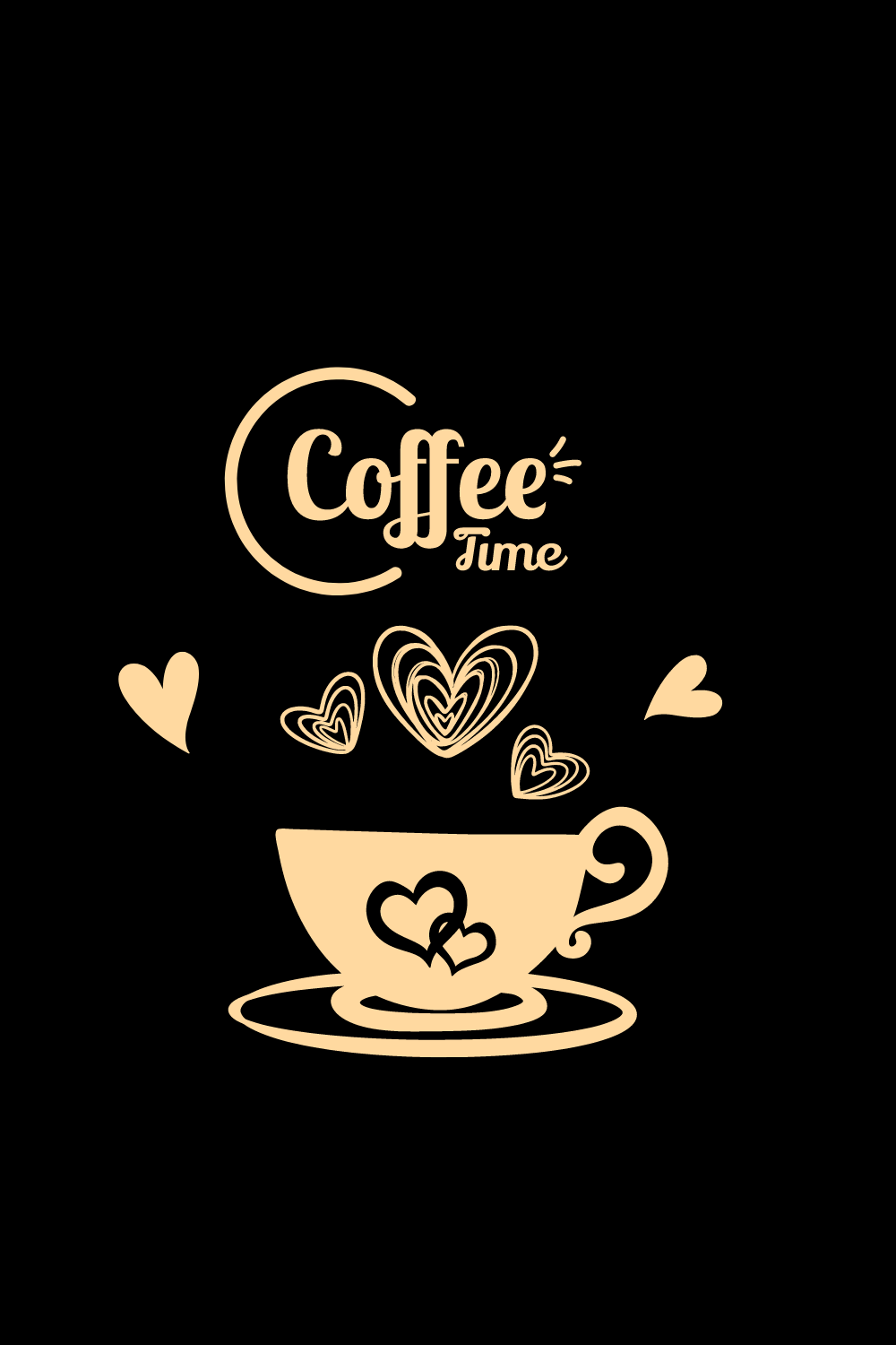 Coffee Time Tee Shirt Design Best For Print On Demand Tee Shirt Design Merch By Amazon pinterest preview image.