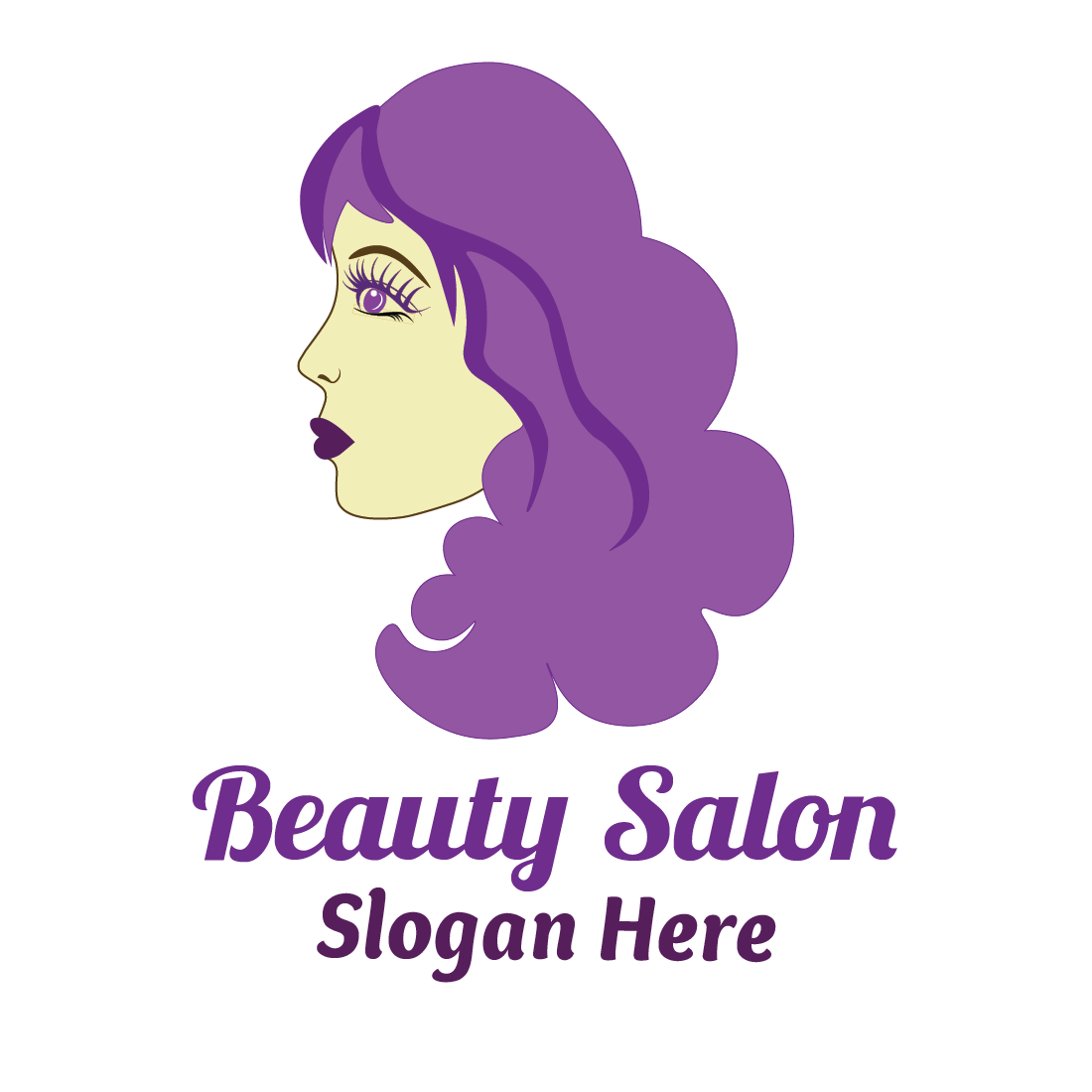 Unique Beauty salon/beauty spa logo template/creative beauty salon logo preview image.