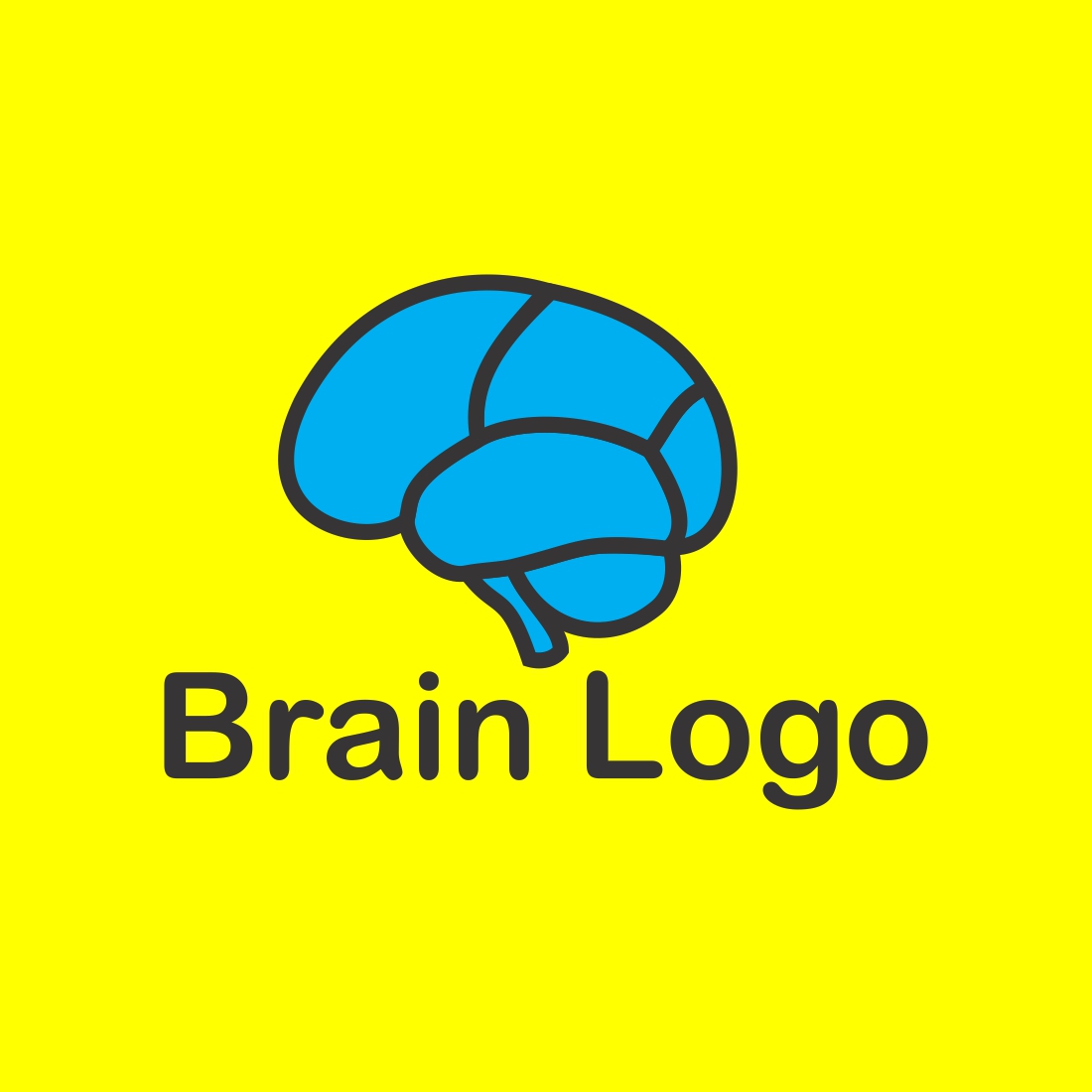 Minimalist Brain/Mind Logo preview image.