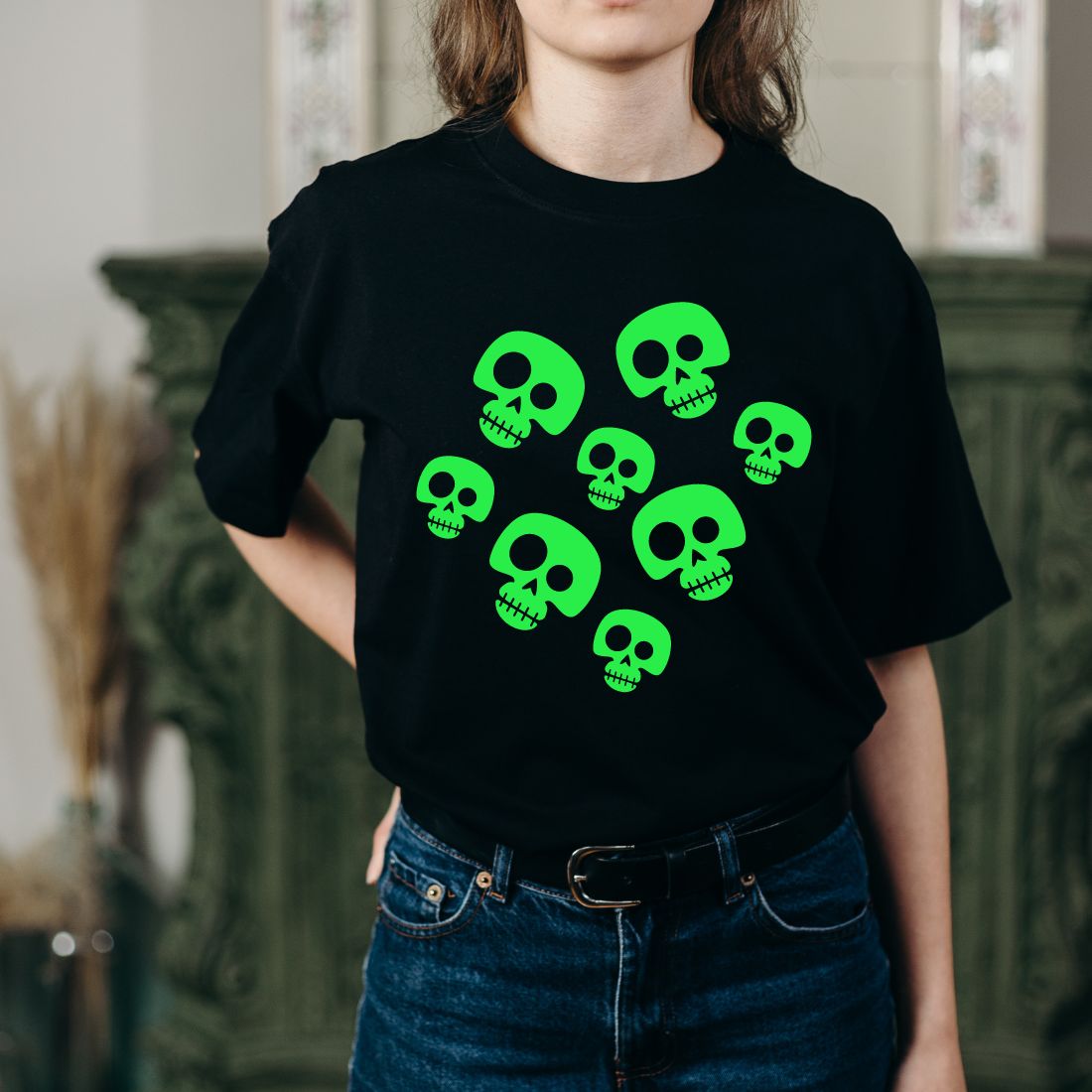 Skull T-shirt Design preview image.