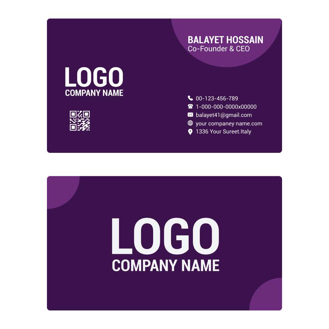 professional Modern business card templates, Editable Business Card, Minimalist Business Cards, Printable Business Card, Modern Business Card cover image.