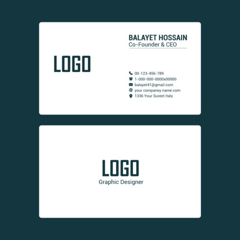 professional business cards templates, Editable Business Card, Minimalist Business Cards, Printable Business Card, Modern Business Card cover image.