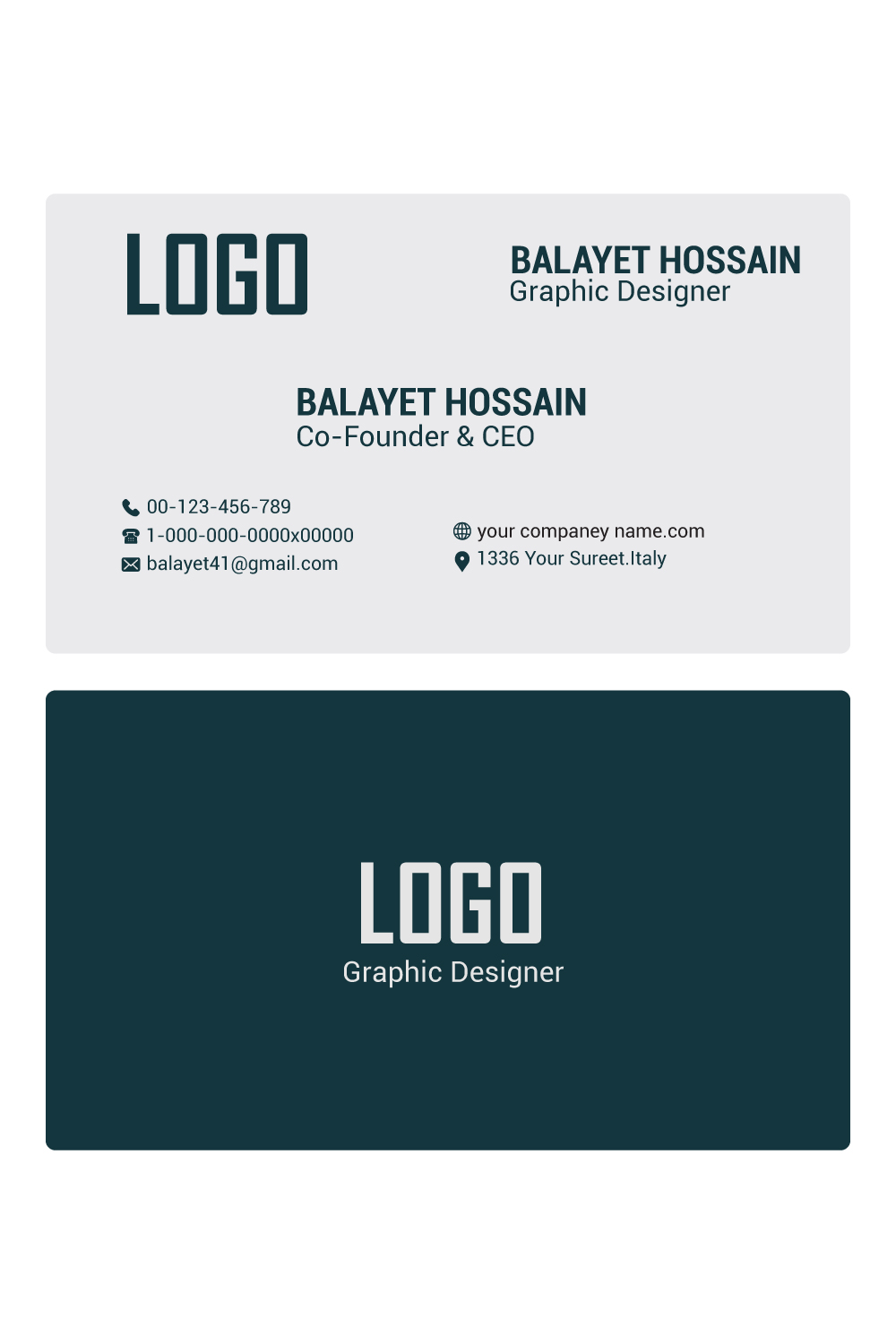 professional business cards templates, Editable Business Card, Minimalist Business Cards, Printable Business Card, Modern Business Card pinterest preview image.