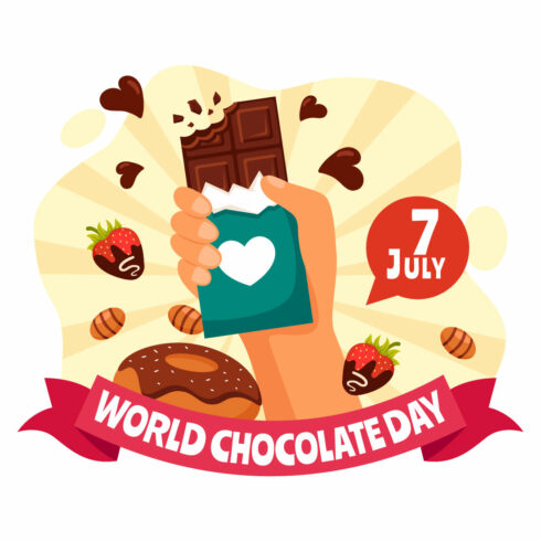 13 World Chocolate Day Illustration cover image.