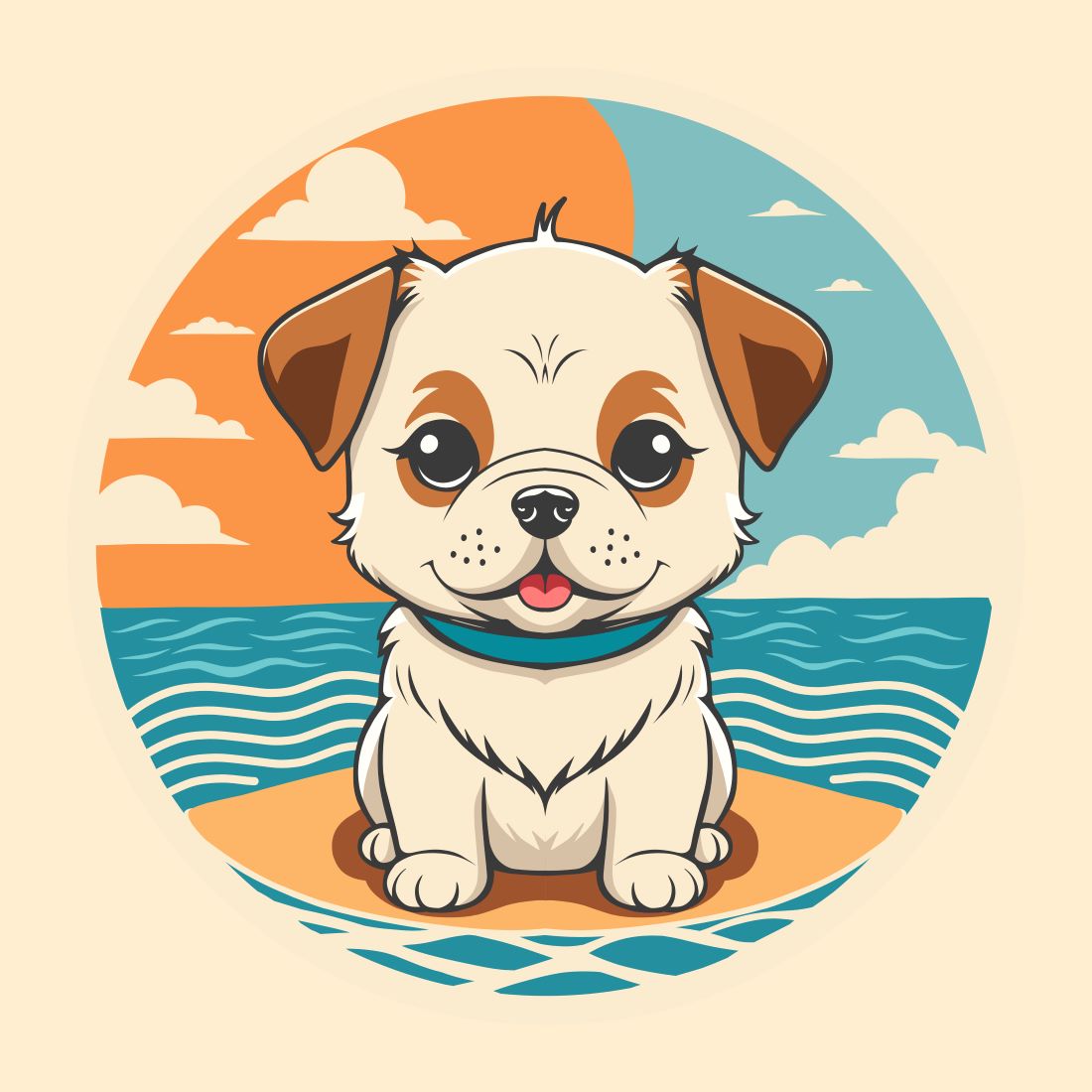 cute dog on vacation 93