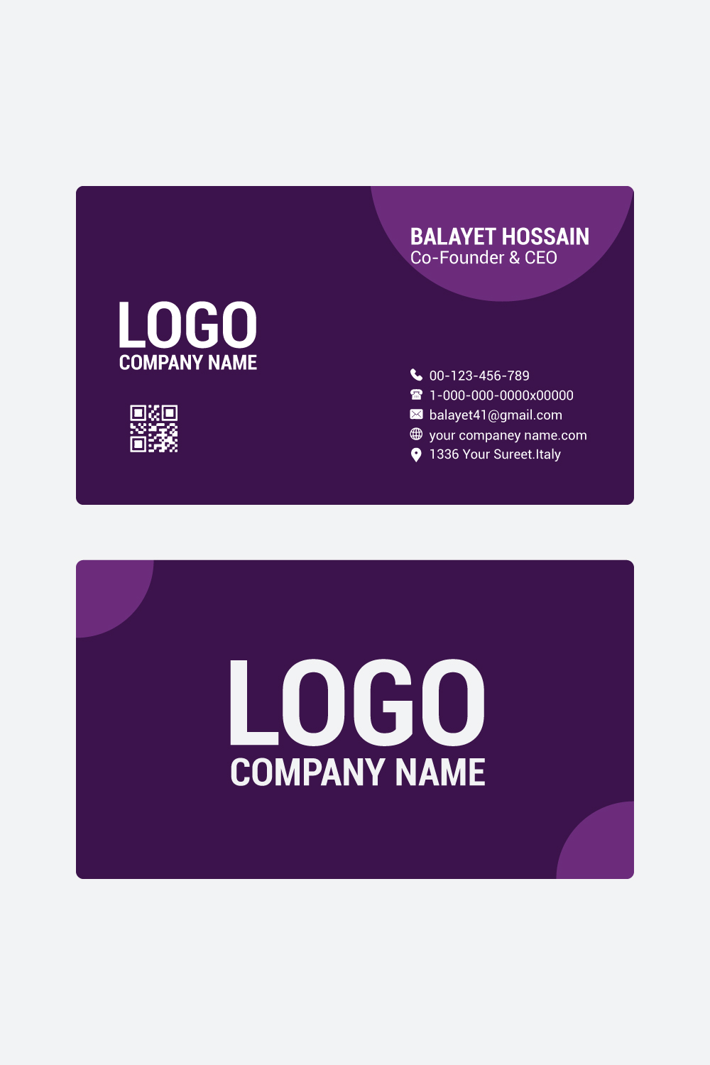 professional Modern business card templates, Editable Business Card, Minimalist Business Cards, Printable Business Card, Modern Business Card pinterest preview image.