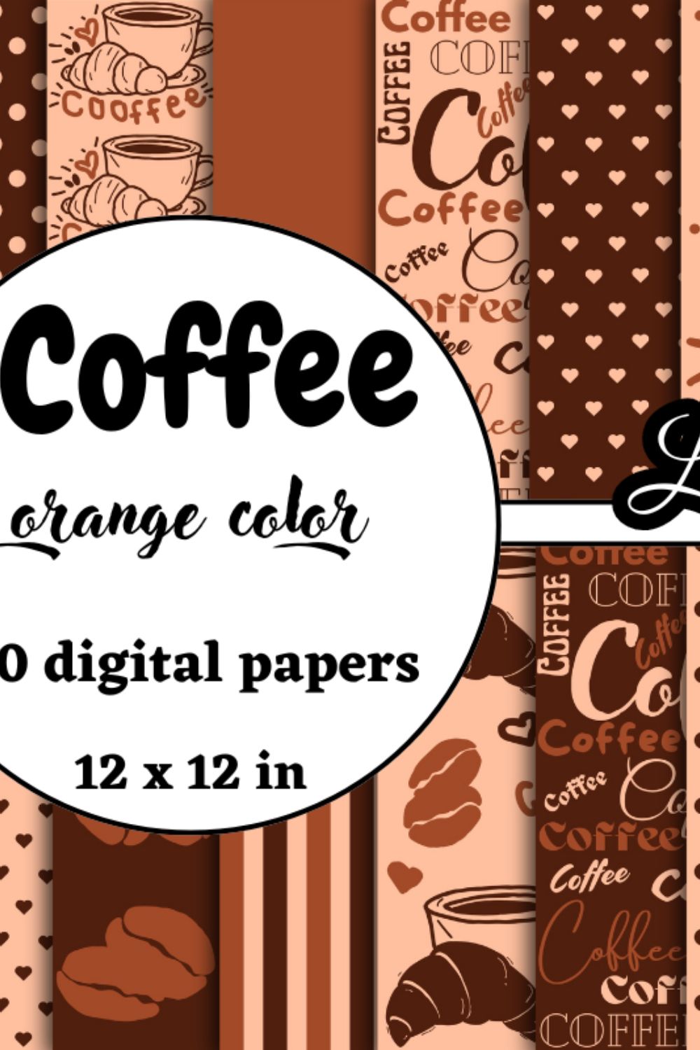 hand-drawn coffee digital papers pinterest preview image.