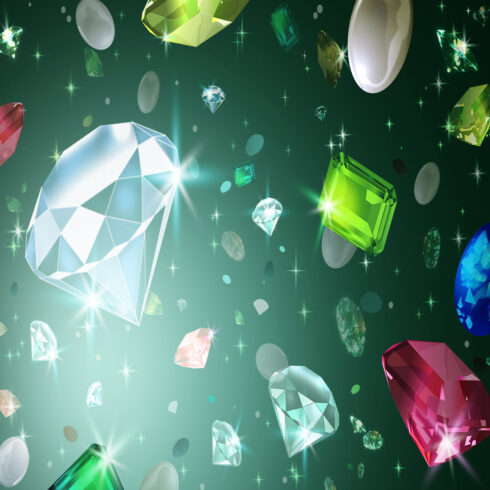 Diamonds - background - psd cover image.