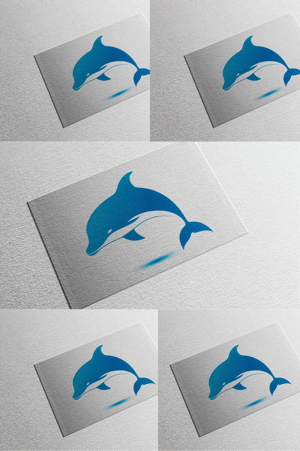Dolphin Logo pinterest preview image.