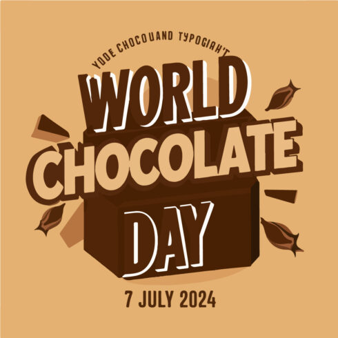World Chocolate Day Celebration Vector Illustration cover image.