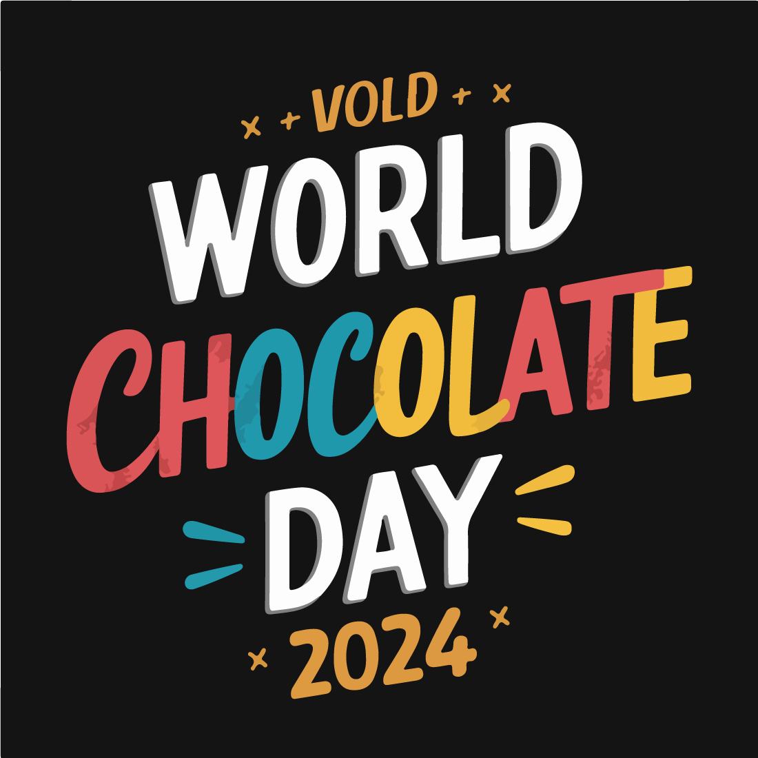 World Chocolate Day Celebration Vector Illustration preview image.