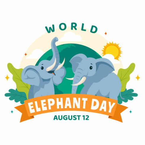 11 World Elephant Day Illustration cover image.