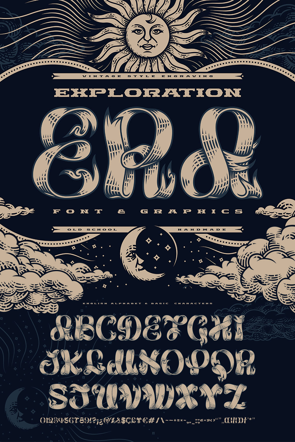 Exploration Era — Font & Graphics pinterest preview image.