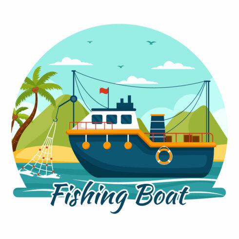9 Fishing Boat Illustration cover image.