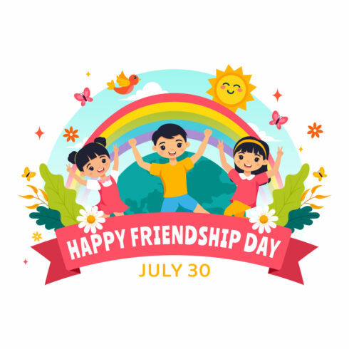 10 Happy Friendship Day Illustration cover image.