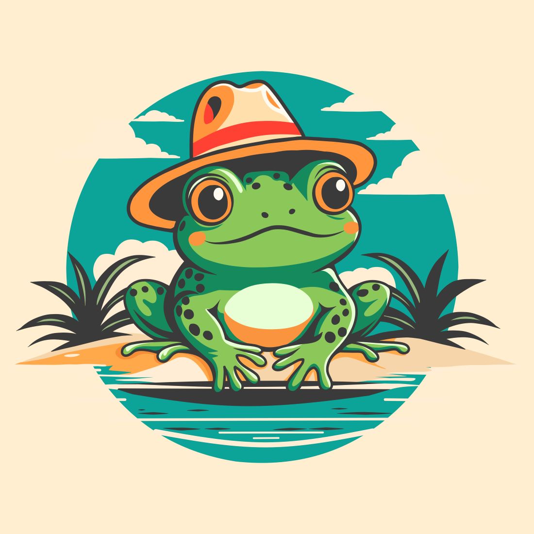 frog on vacation 156